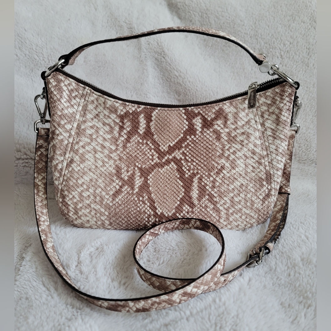 Michael Kors Taupe Cream Snakeskin Bag